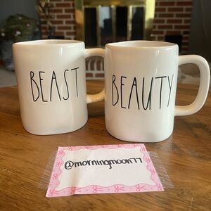 Rae Dunn Artisan Collection White Mugs